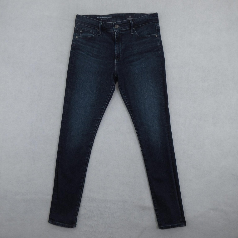 AG Adriano Goldschmied Farrah Skinny Ankle Jeans Womens 28R Blue High Rise